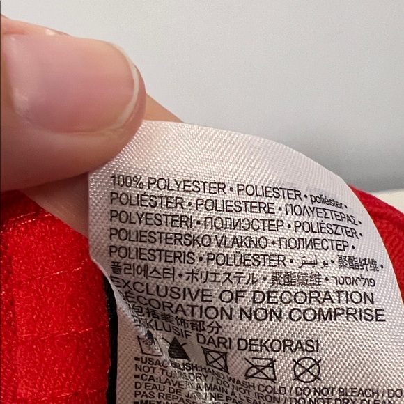 Nike Kids Red & Black Mesh Cap Sporty Ball Hat Boys Baby Size 12mo - 24mo - Picture 6 of 6